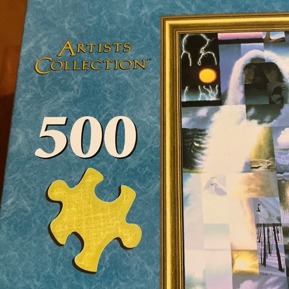 LEAPYEAR- 500 Piece Puzzle 🧩 Unopened-Design:Wolf Collage 🆕 Artist Collection - Picture 3 of 9